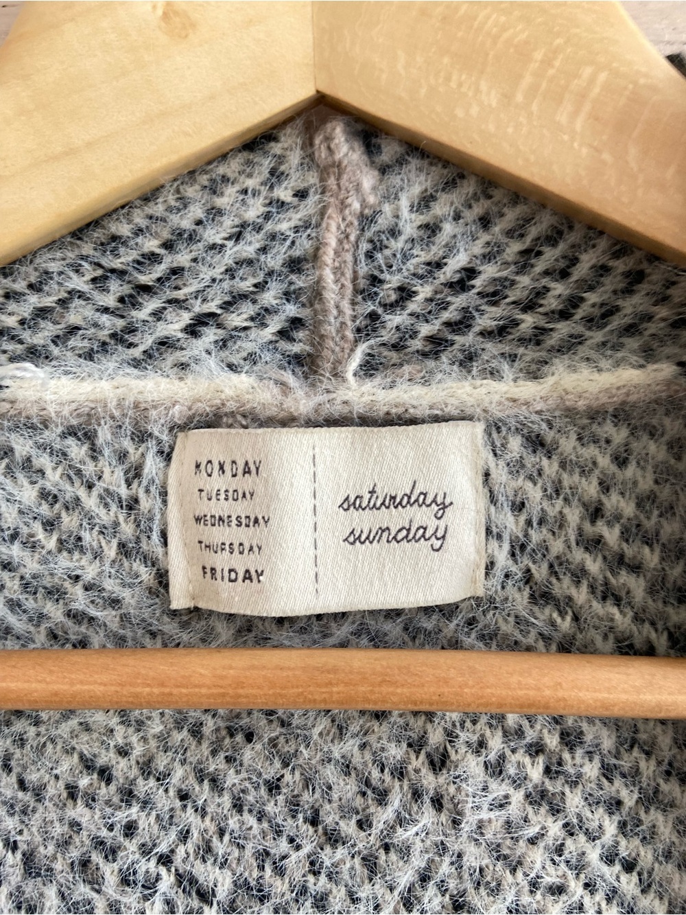 Anthropologie SATURDAY SUNDAY Winter’s Walk Fuzzy Kimono Open Cardigan One Size - Picture 4 of 8